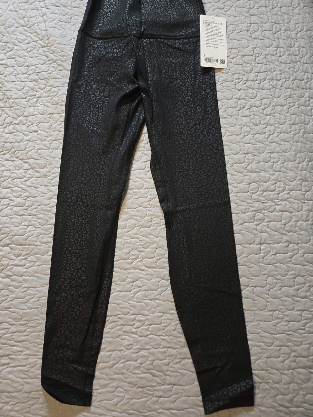 lululemon athletica Black Leopard-Print High-Rise Leggings